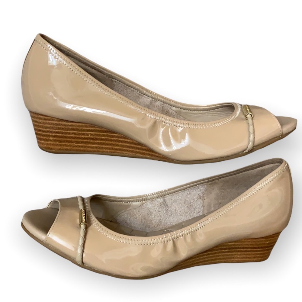 Cole Haan Emory Braided Open Toe Wedge